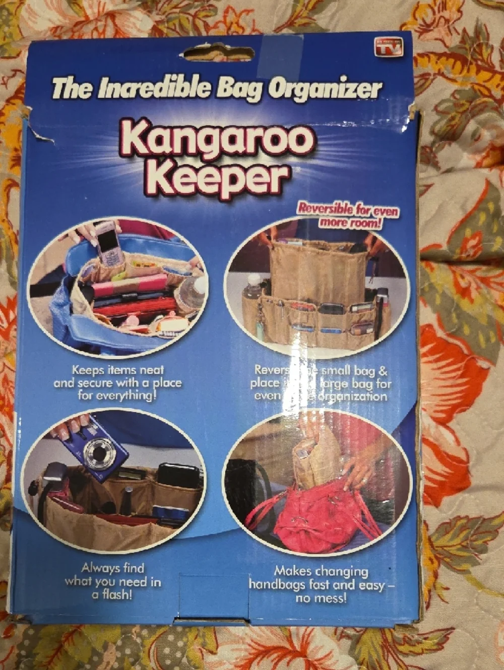 Tan Bag Organizer Insert - Set of 2